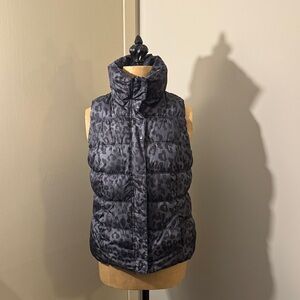 Old Navy Animal Print Puffer Vest